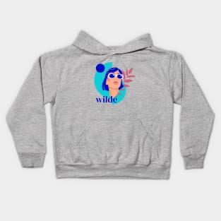 Wild women portrait Kids Hoodie